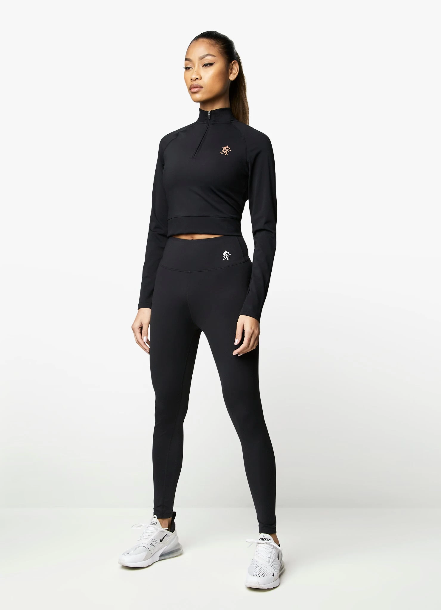 Gym King 1/4 Zip Funnel - Black/Rose Gold 7 Gym King 1/4 Zip Funnel - Black/Rose Gold - Image 5