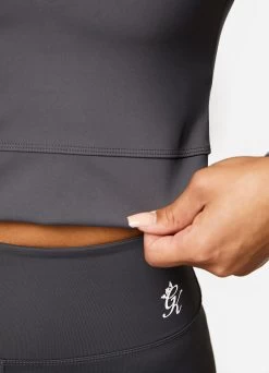 Gym King 1/4 Zip Funnel - Dark Grey/Silver -Fit Wear Shop 14ZipFunnel DarkGreySilverWTT A25Y6 134