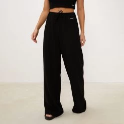 Gym King Signature Knit Wide Leg Trousers - Black -Fit Wear Shop 1 344 c573d018 8c11 4b60 9017 ae8f50b3057e