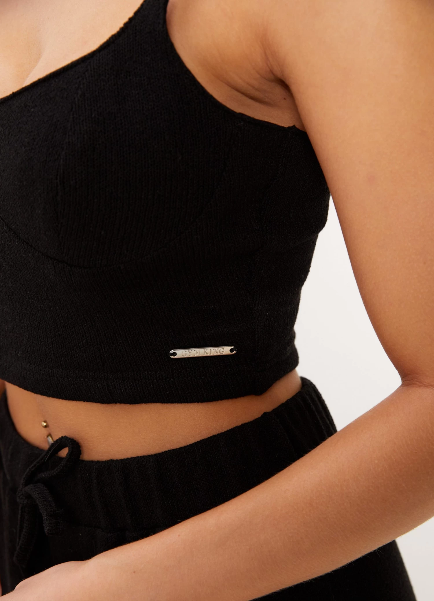 Gym King Signature Knit Bralette - Black 10 Gym King Signature Knit Bralette - Black - Image 8