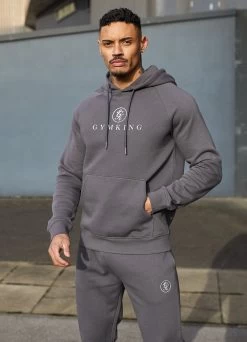 Gym King Pro Logo Fleece Hood - Graphite