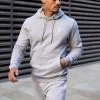 Gym King Fundamental Fleece Hood - Grey Marl -Fit Wear Shop 2R3A3292copy