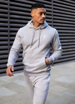 Gym King Fundamental Fleece Hood - Grey Marl