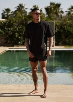 Gym King Blaze Jersey Tee - Black/Gold -Fit Wear Shop 2R3A7086