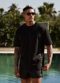 Gym King Blaze Jersey Tee - Black/Gold -Fit Wear Shop 2R3A7093