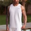 Gym King Higher State Vest - White -Fit Wear Shop 2R3A7685