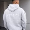 Gym King Established Hood - Light Grey Marl -Fit Wear Shop 2R3A8060copy