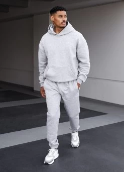 Gym King Established Tracksuit - Light Grey Marl -Fit Wear Shop 2R3A8084copy