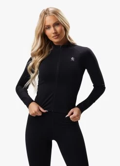 Gym King 365 Full Zip Funnel - Black 14 Gym King 365 Full Zip Funnel - Black -Fit Wear Shop 365FULLZIPFUNNEL LEGGING BLACKWCJ A299NWLG A267R 138