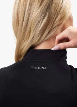 Gym King 365 Full Zip Funnel - Black 17 Gym King 365 Full Zip Funnel - Black -Fit Wear Shop 365FULLZIPFUNNEL LEGGING BLACKWCJ A299NWLG A267R 141