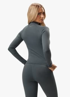 Gym King 365 Full Zip Funnel - Green Smoke 17 Gym King 365 Full Zip Funnel - Green Smoke -Fit Wear Shop 365FULLZIPFUNNEL LEGGING GREENSMOKEWCJ A2BQRWLG A2BQN 153