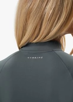 Gym King 365 Full Zip Funnel - Green Smoke 19 Gym King 365 Full Zip Funnel - Green Smoke -Fit Wear Shop 365FULLZIPFUNNEL LEGGING GREENSMOKEWCJ A2BQRWLG A2BQN 154