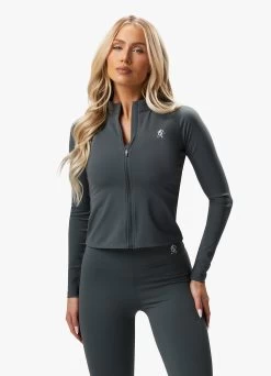 Gym King 365 Full Zip Funnel - Green Smoke 22 Gym King 365 Full Zip Funnel - Green Smoke -Fit Wear Shop 365FULLZIPFUNNEL LEGGING GREENSMOKEWCJ A2BQRWLG A2BQN 155