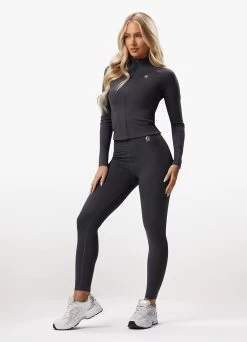 Gym King 365 Full Zip Funnel - Oyster Grey 19 Gym King 365 Full Zip Funnel - Oyster Grey -Fit Wear Shop 365FULLZIPFUNNEL LEGGING OYSTERGREYWCJ A2C9AWLG A2B9R 52