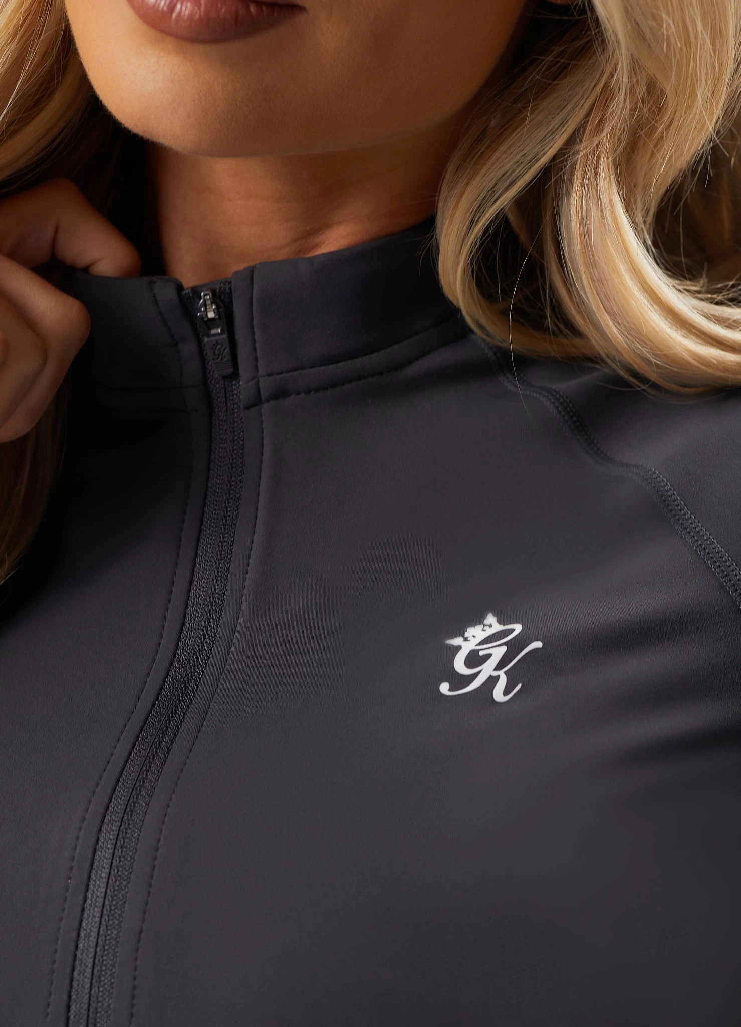 Gym King 365 Full Zip Funnel - Oyster Grey 6 Gym King 365 Full Zip Funnel - Oyster Grey - Image 4