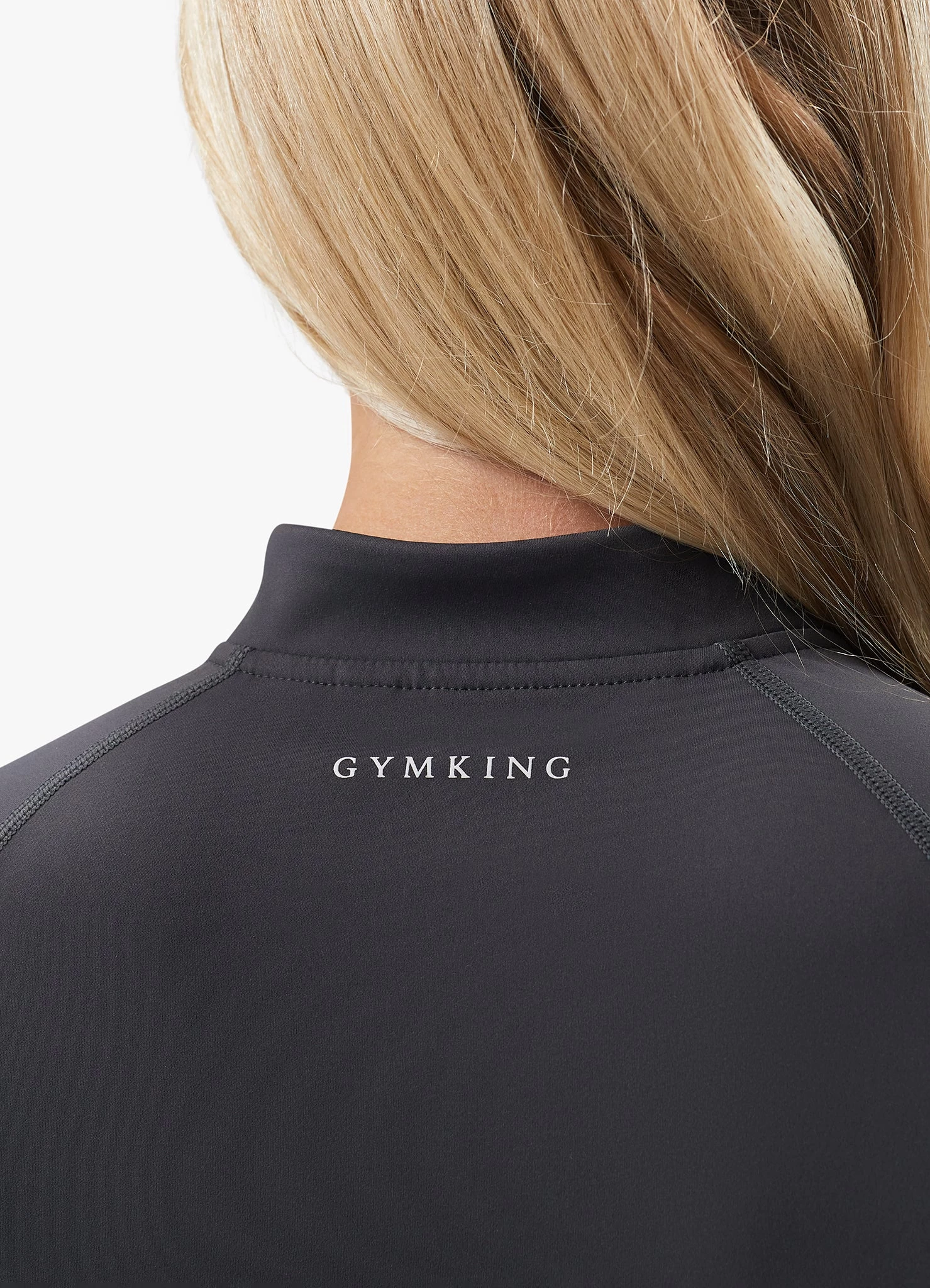 Gym King 365 Full Zip Funnel - Oyster Grey 7 Gym King 365 Full Zip Funnel - Oyster Grey - Image 5