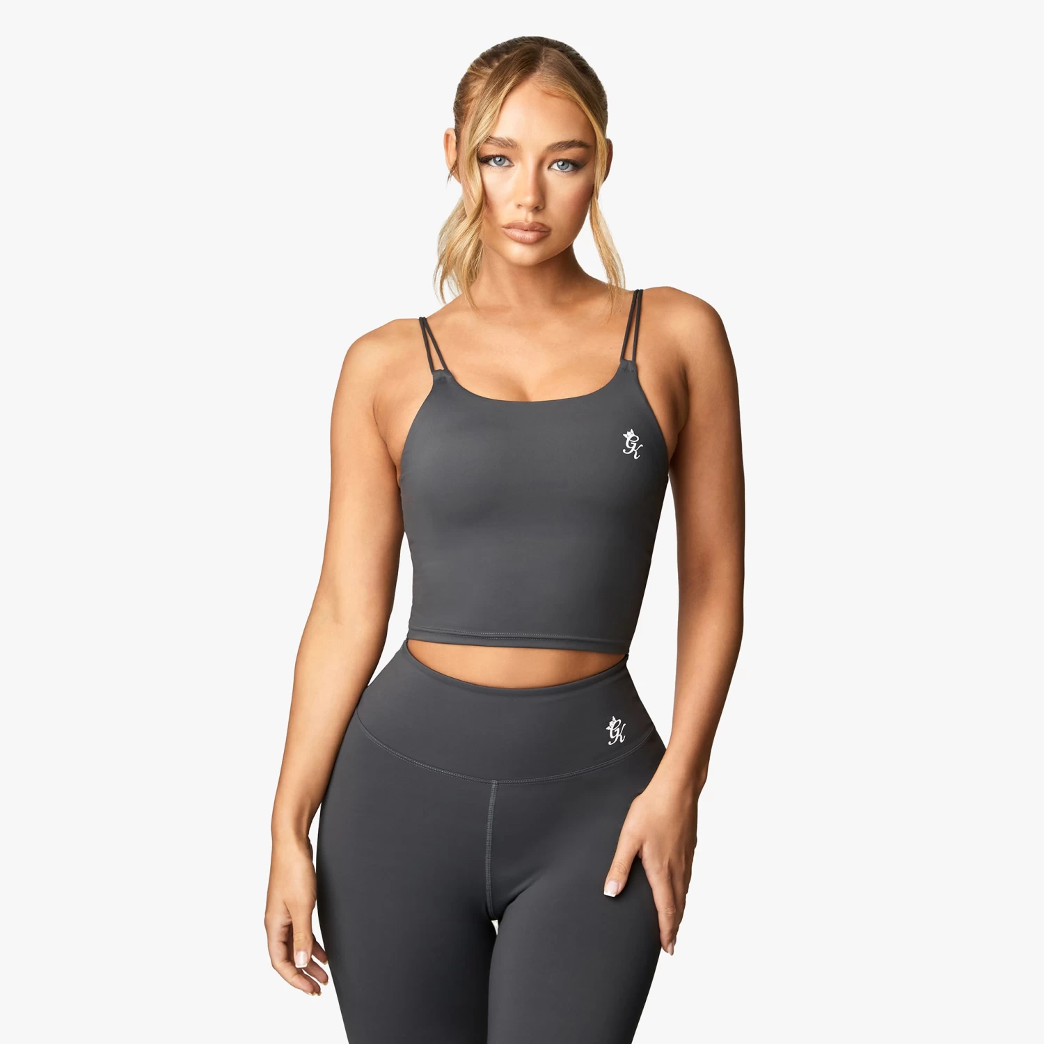 Gym King 365 Long Line Tank - Oyster Grey 4 Gym King 365 Long Line Tank - Oyster Grey - Image 2