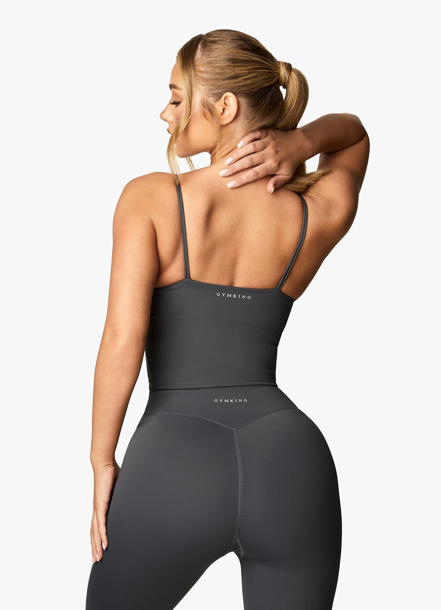 Gym King 365 Long Line Tank - Oyster Grey 5 Gym King 365 Long Line Tank - Oyster Grey - Image 3