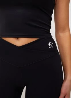 Gym King 365 Wrap Over Legging - Black -Fit Wear Shop 365LONGLINETANK WRAPLEGGING BLACKWBT A267FWLG A2C4D 55