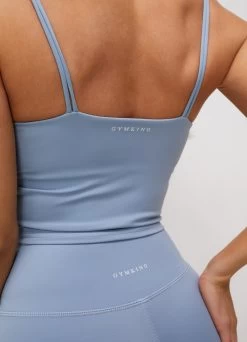 Gym King 365 Long Line Tank - Powder Blue 21 Gym King 365 Long Line Tank - Powder Blue -Fit Wear Shop 365LONGLINETANK WRAPLEGGING POWDERBLUEWBT B2C40WLG B2CD1 68
