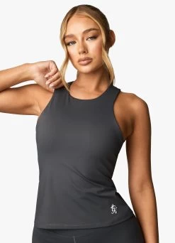 Gym King 365 Long Line Racer Tank - Oyster Grey 11 Gym King 365 Long Line Racer Tank - Oyster Grey -Fit Wear Shop 365RACERTANK OYSTERGREYWVS A2B9T 328