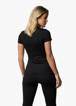 Gym King 365 SS Tee - Black 12 Gym King 365 SS Tee - Black -Fit Wear Shop 365TEE LEGGING BLACKWST A267XWLG A267R 121