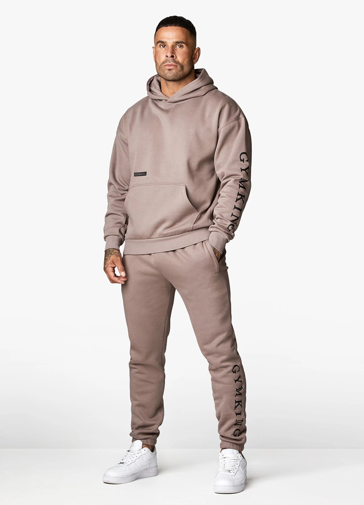 Gym King Covert Linear Logo Tracksuit - Iron 3 Gym King Covert Linear Logo Tracksuit - Iron