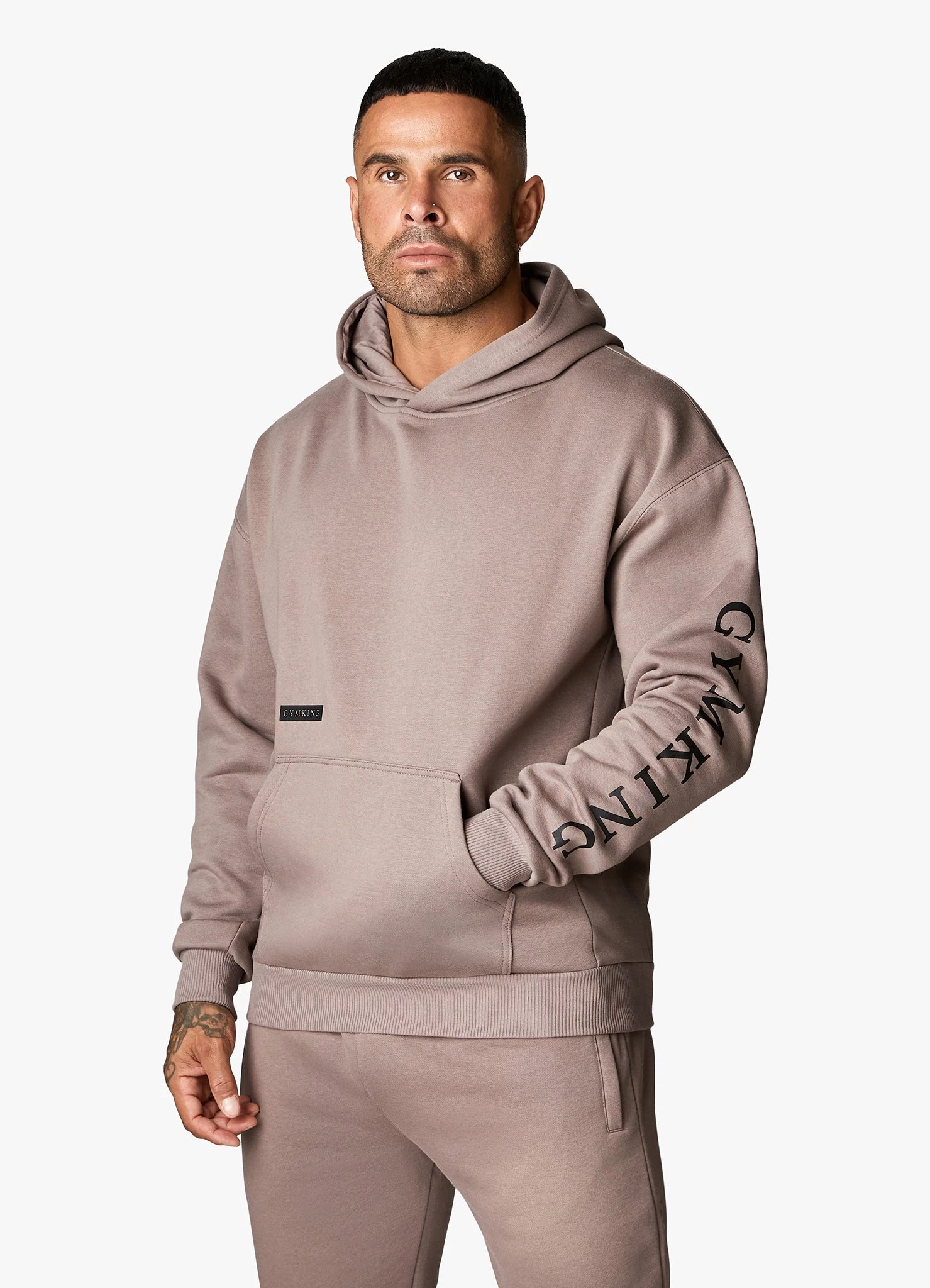 Gym King Covert Linear Logo Tracksuit - Iron 5 Gym King Covert Linear Logo Tracksuit - Iron - Image 3