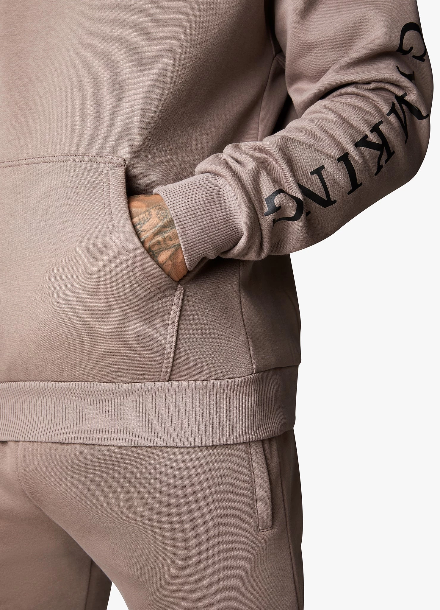 Gym King Covert Linear Logo Tracksuit - Iron 8 Gym King Covert Linear Logo Tracksuit - Iron - Image 6