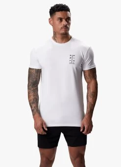 Gym King Split Tee - White -Fit Wear Shop 3 52b92f64 4474 48a3 9fa3 95854b96b6d1