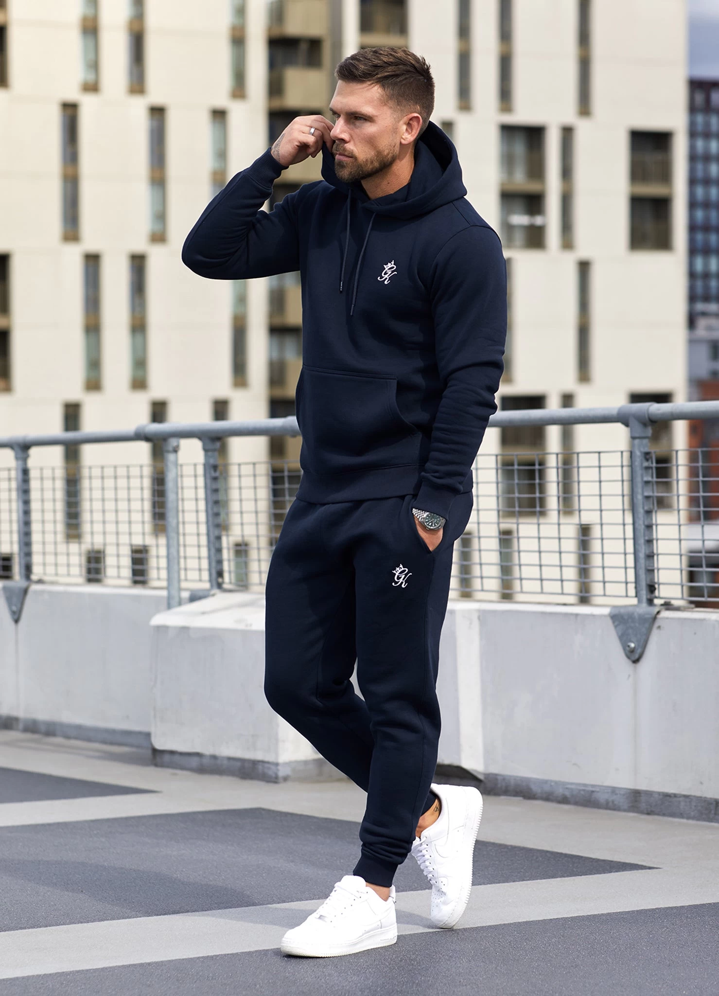 Gym King Fundamental Hood Tracksuit - Navy 3 Gym King Fundamental Hood Tracksuit - Navy