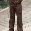 Gym King Woven Cargo Pant - Chocolate -Fit Wear Shop 4J6A1766 copy