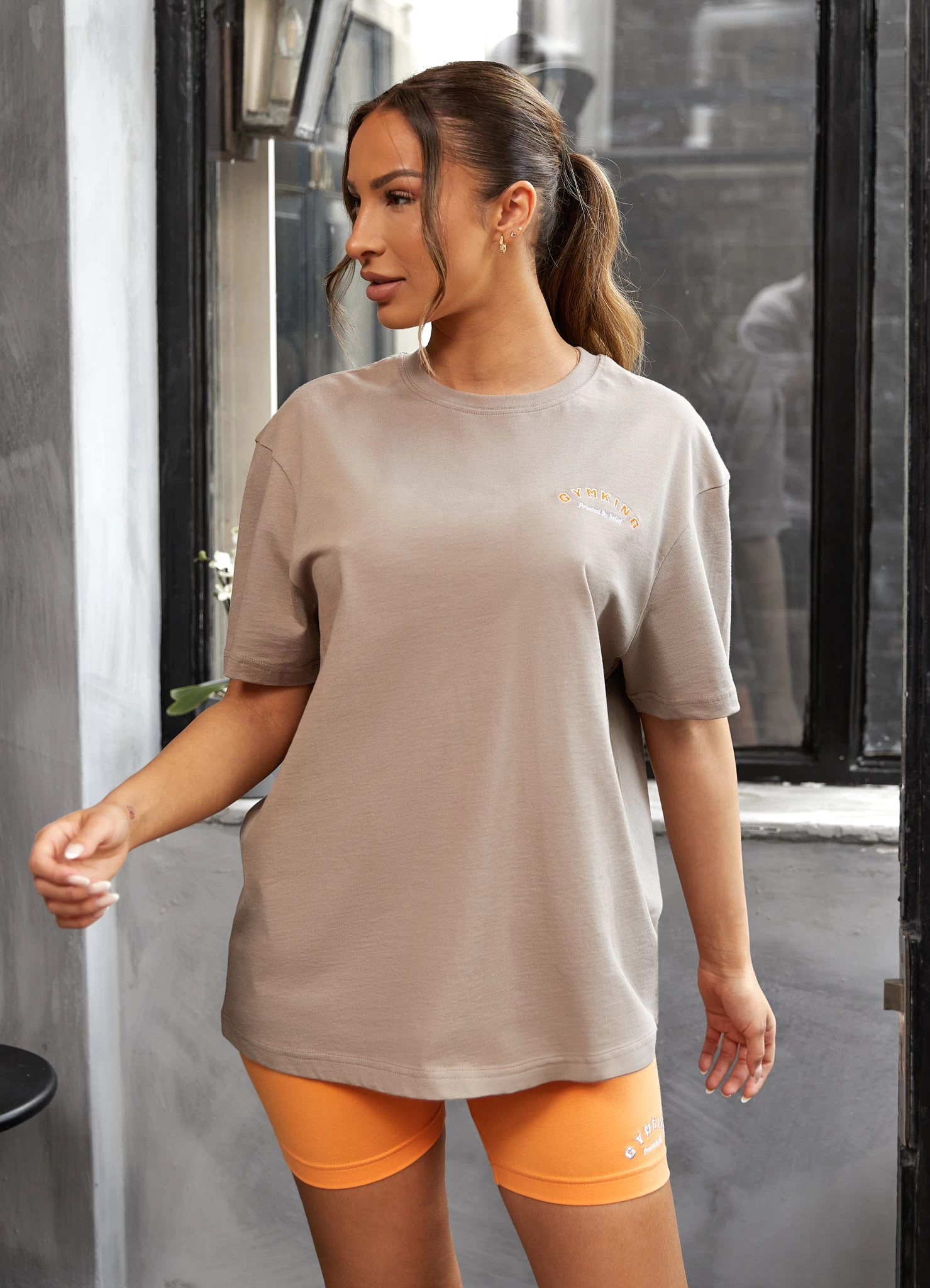 Gym King Spirit Of Summer Boyfriend Tee - Mocha 3 Gym King Spirit Of Summer Boyfriend Tee - Mocha