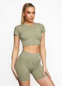 Gym King 365 5 Inch Short - Pale Olive -Fit Wear Shop 5INCHSHORT PALEOLIVEWSL A267N 321