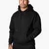 Gym King Covert Linear Logo Hood - Black