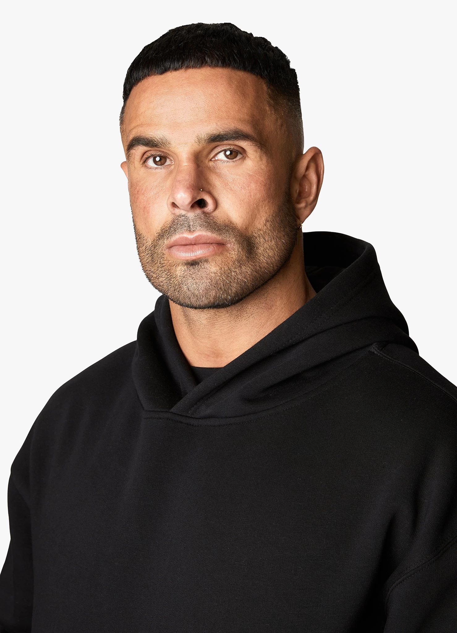 Gym King Covert Linear Logo Hood - Black 9 Gym King Covert Linear Logo Hood - Black - Image 7