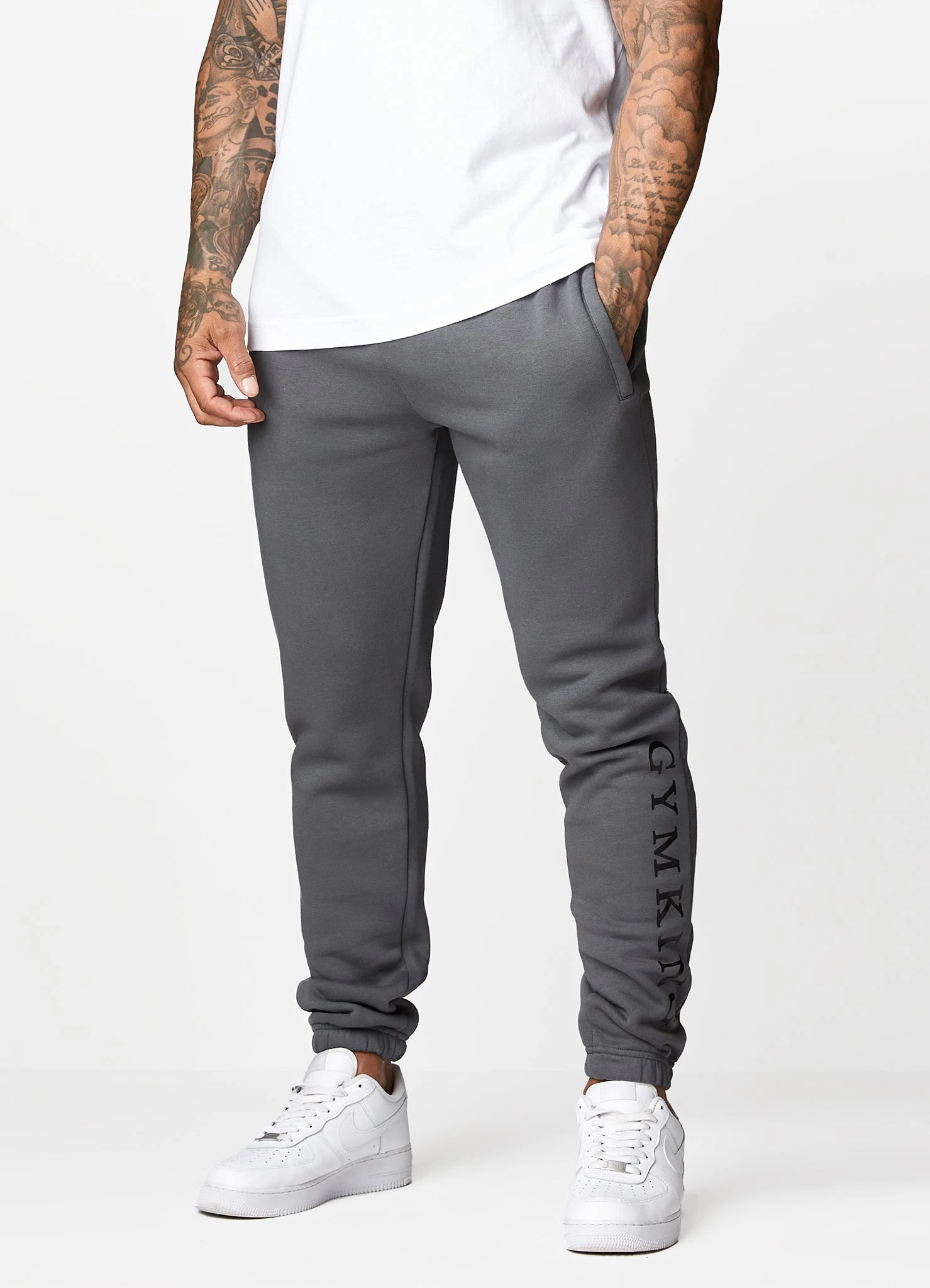 Gym King Covert Linear Logo Jogger - Dark Pewter 3 Gym King Covert Linear Logo Jogger - Dark Pewter