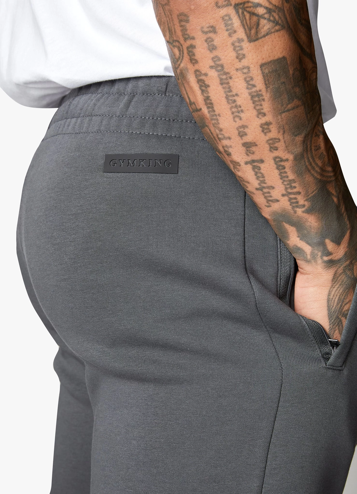 Gym King Covert Linear Logo Jogger - Dark Pewter 7 Gym King Covert Linear Logo Jogger - Dark Pewter - Image 5