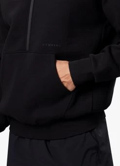 Gym King Alpha 1/2 Zip Hood - Black -Fit Wear Shop ALHA12ZIPHOOD JOGGER BLACKTST A2BG1TSB A2ALJ 103