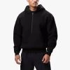 Gym King Alpha 1/2 Zip Hood - Black -Fit Wear Shop ALHA12ZIPHOOD JOGGER BLACKTST A2BG1TSB A2ALJ 107