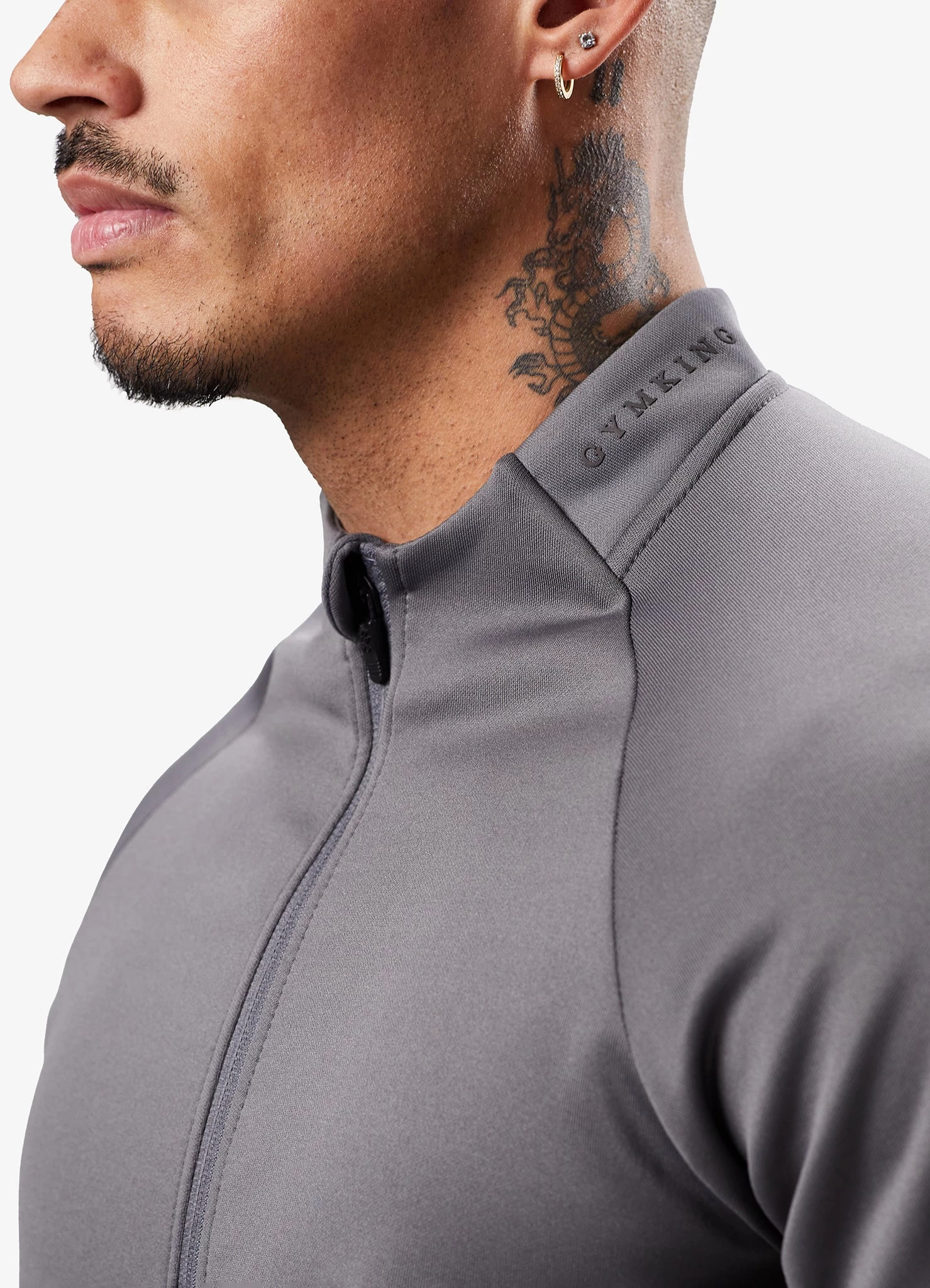 Gym King Alpha Poly Bomber Tracksuit - Graphite 10 Gym King Alpha Poly Bomber Tracksuit - Graphite - Image 8