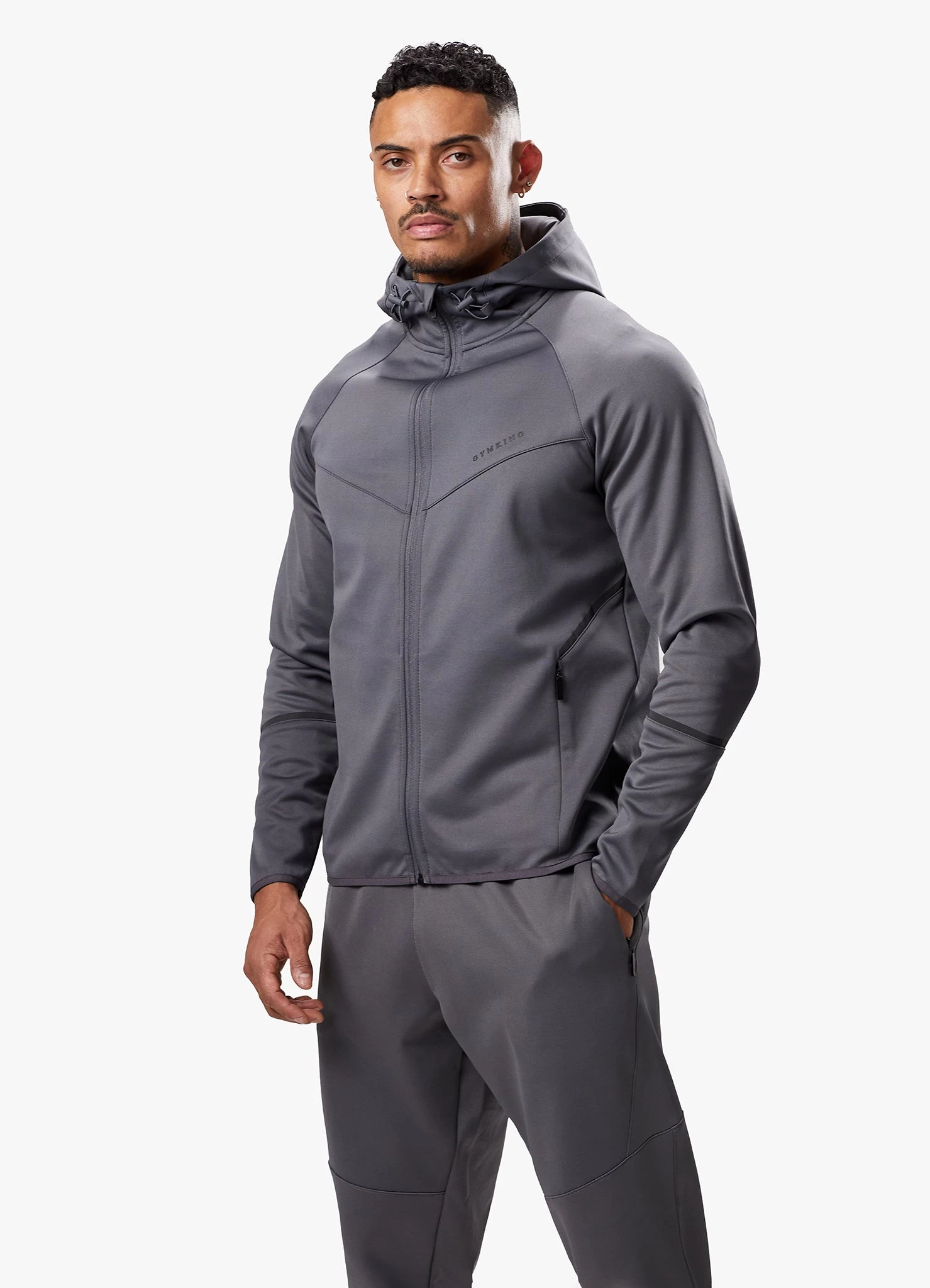 Gym King Alpha Poly FZ Hood - Graphite 3 Gym King Alpha Poly FZ Hood - Graphite
