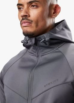 Gym King Alpha Poly FZ Hood - Graphite 19 Gym King Alpha Poly FZ Hood - Graphite -Fit Wear Shop ALPHAPOLYFZHOOD JOGGER GRAPHITETST B2BEOTSB A2BFZ 47