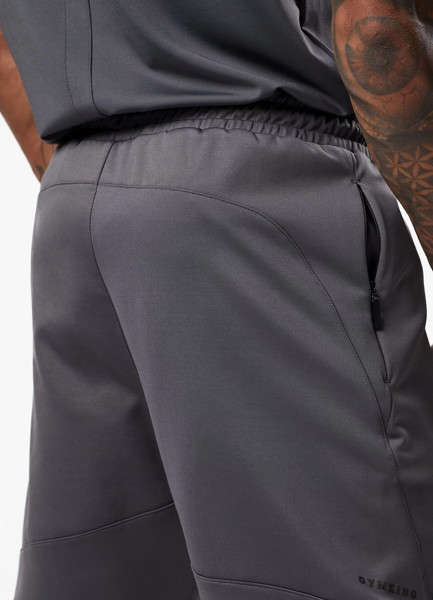 Gym King Alpha Poly Bomber Tracksuit - Graphite 19 Gym King Alpha Poly Bomber Tracksuit - Graphite - Image 17