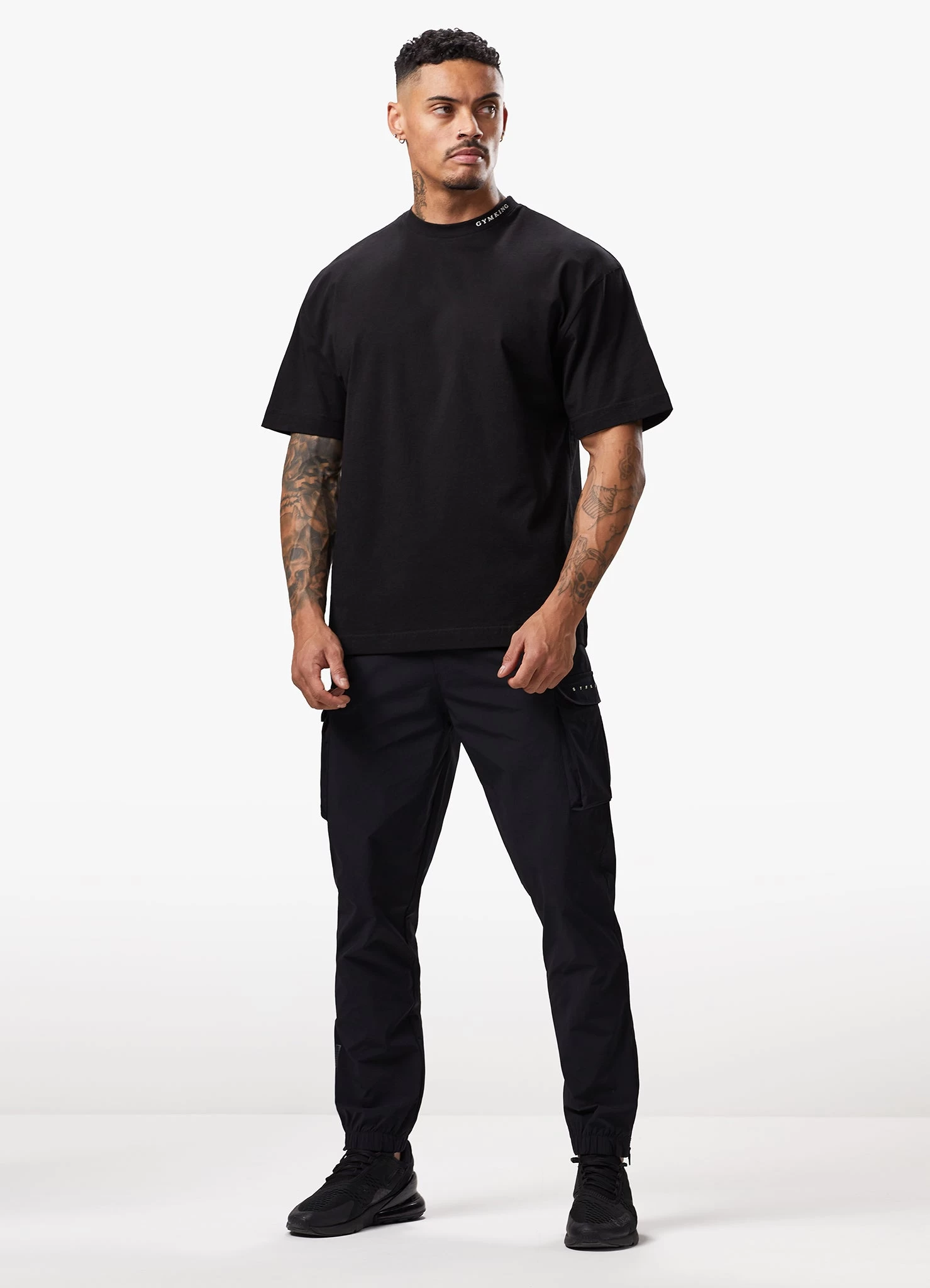 Gym King Alpha Tee - Black 6 Gym King Alpha Tee - Black - Image 4