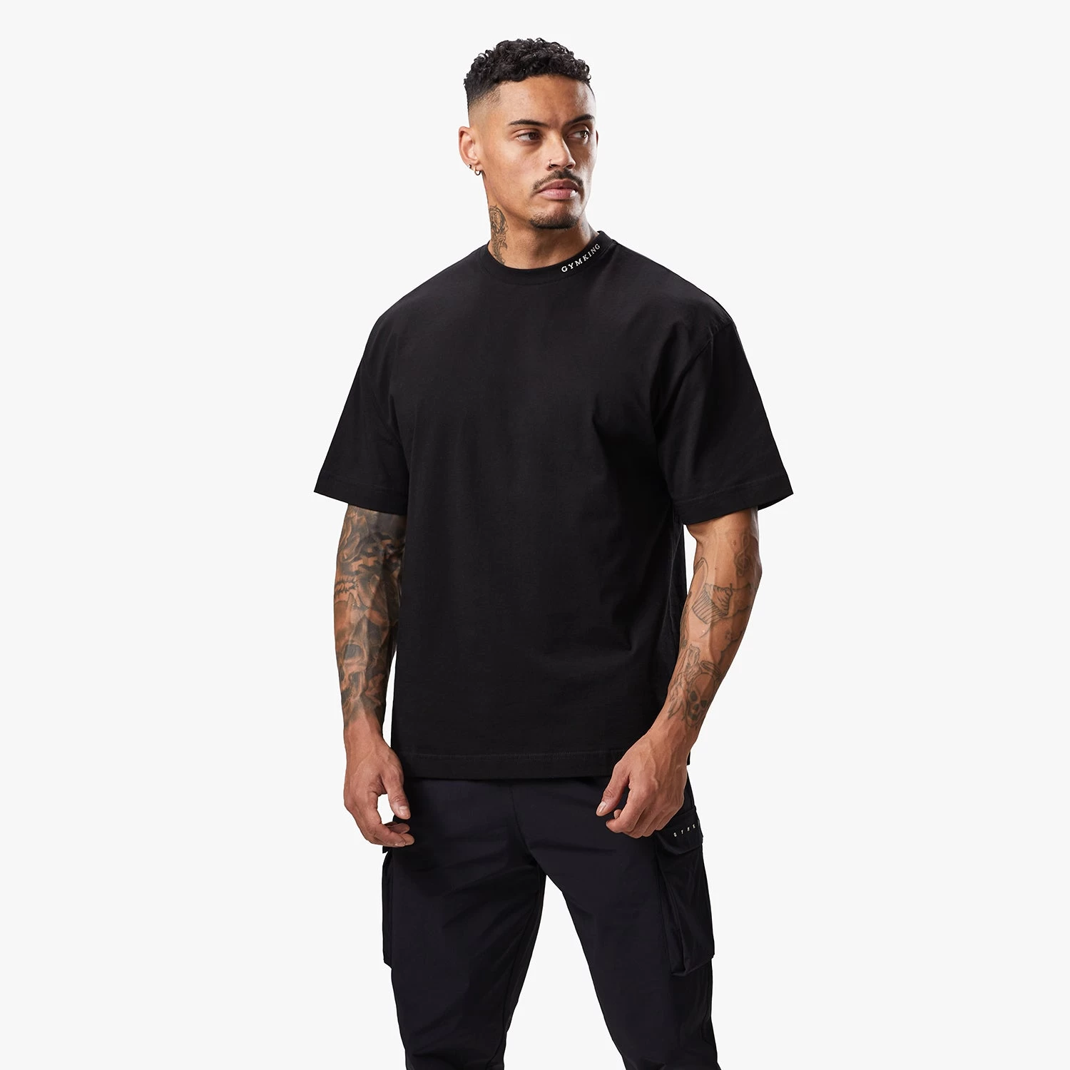 Gym King Alpha Tee - Black 4 Gym King Alpha Tee - Black - Image 2