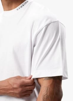 Gym King Alpha Tee - White -Fit Wear Shop ALPHATEE JOGGER WHITEGRAPHITESST A2CQBTSB B2D4S 121