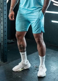 Gym King Contrast Flex 6" Short - Aqua/Blue 13 Gym King Contrast Flex 6" Short - Aqua/Blue -Fit Wear Shop AQUA SHORT