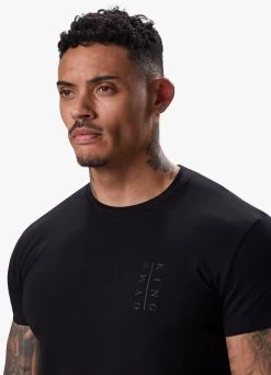 Gym King Split Tee - Black -Fit Wear Shop ARNOLDSPLITTEE BLACK210