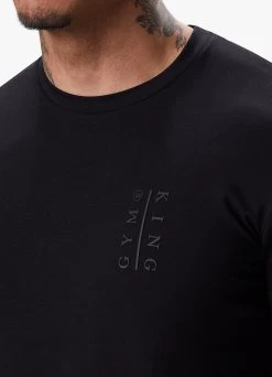 Gym King Split Tee - Black -Fit Wear Shop ARNOLDSPLITTEE BLACK211